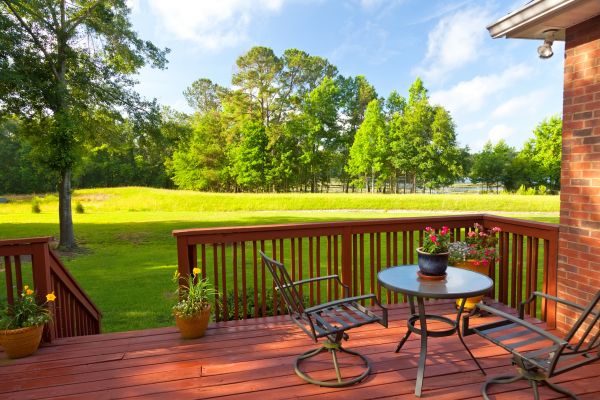 Redwood Deck Installation in Westfield