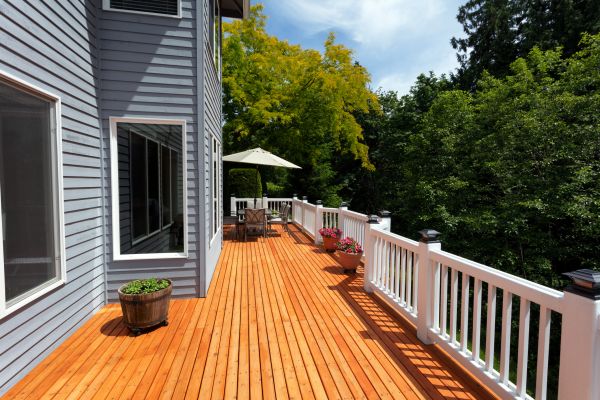 Cedar Deck Construction in Westfield
