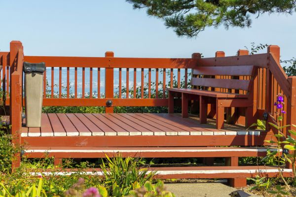 Redwood Deck Construction in Westfield